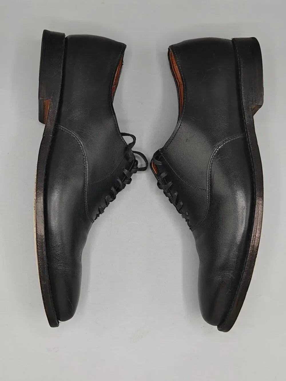 Allen Edmonds Carlyle Oxford Mens 9.5 D Black Good Leather Dress Shoes 8830